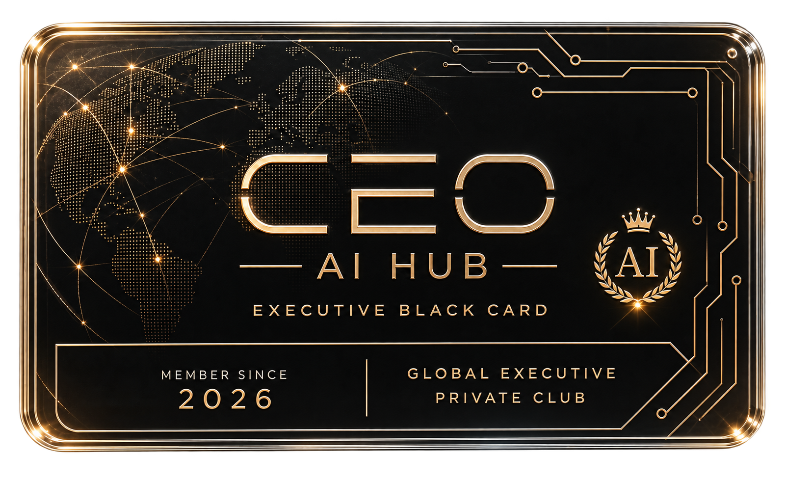 CEO AI HUB Executive Black Card